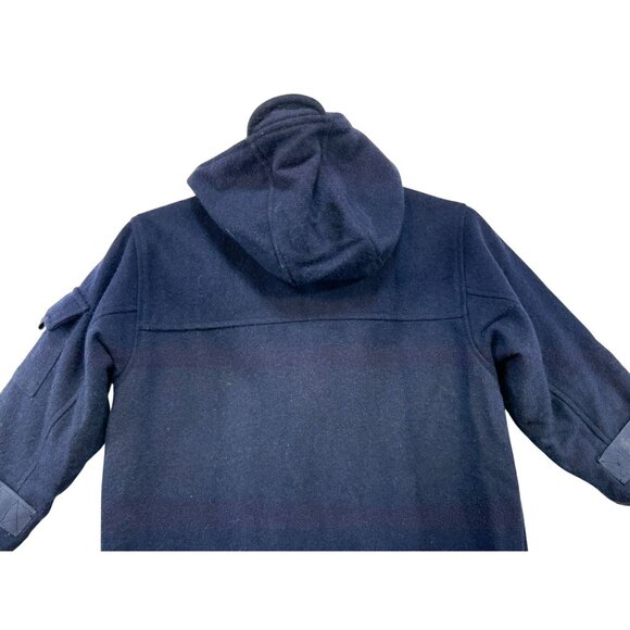 Gap Kids Wool-Blend Hooded Coat XS (S) Navy Quilted Lining & Large Pockets - Picture 8 of 10